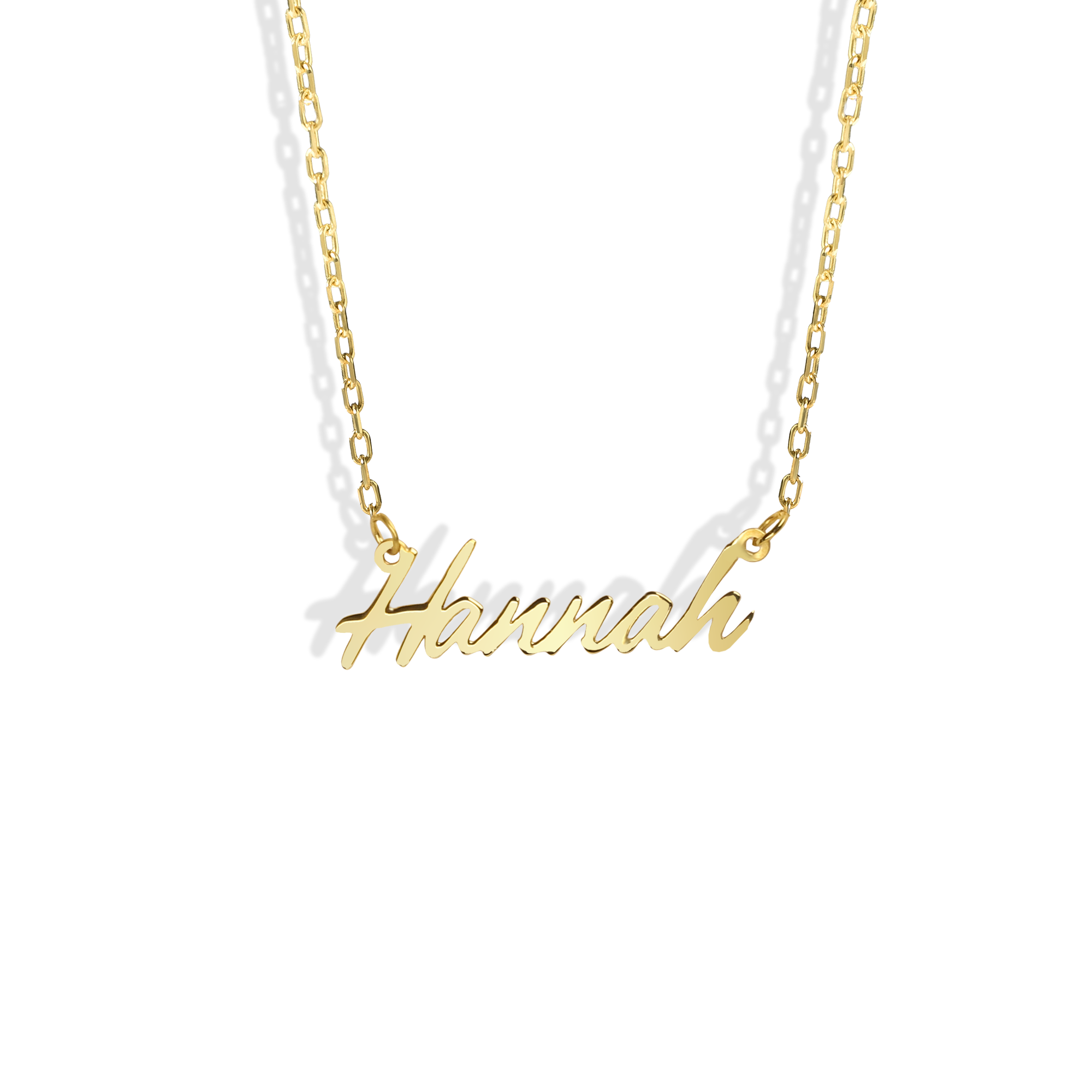 Custom Vibe Name Necklace in 14K Gold