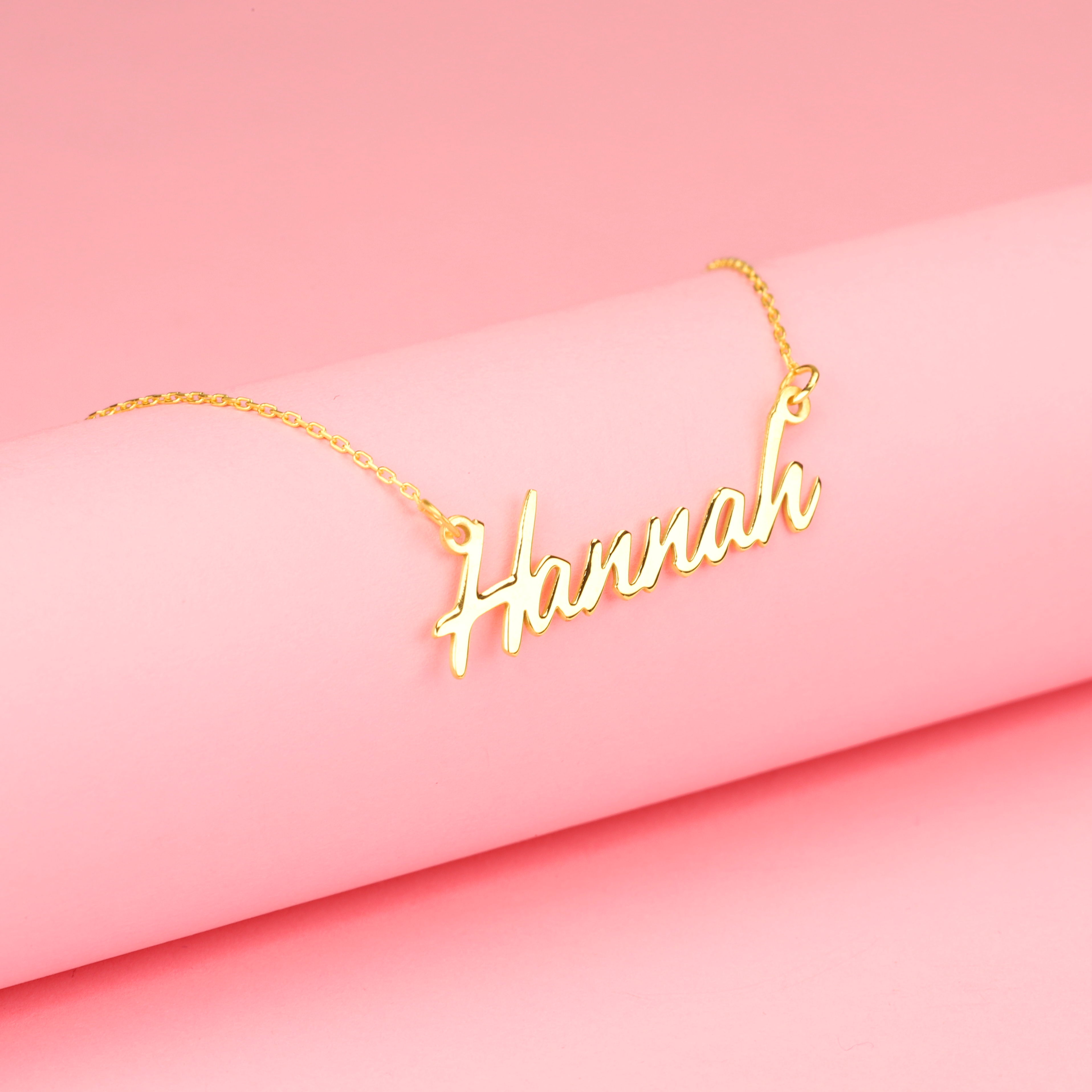 Personalized Vibe Name Custom Necklace 14K Gold