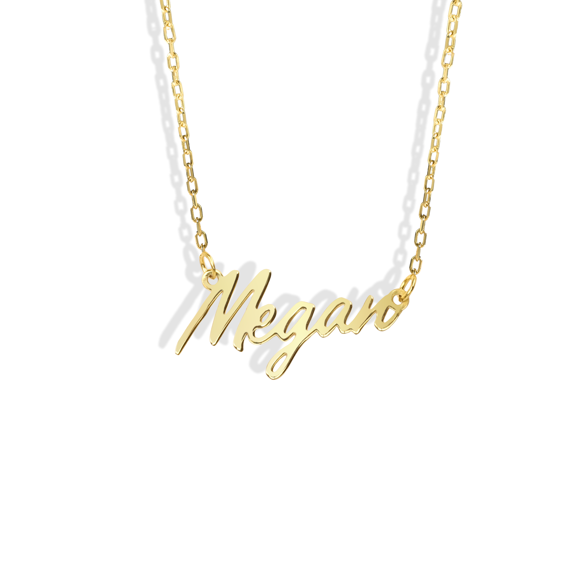 Exclusive Piece Personalized Name Custom Necklace 14K Gold