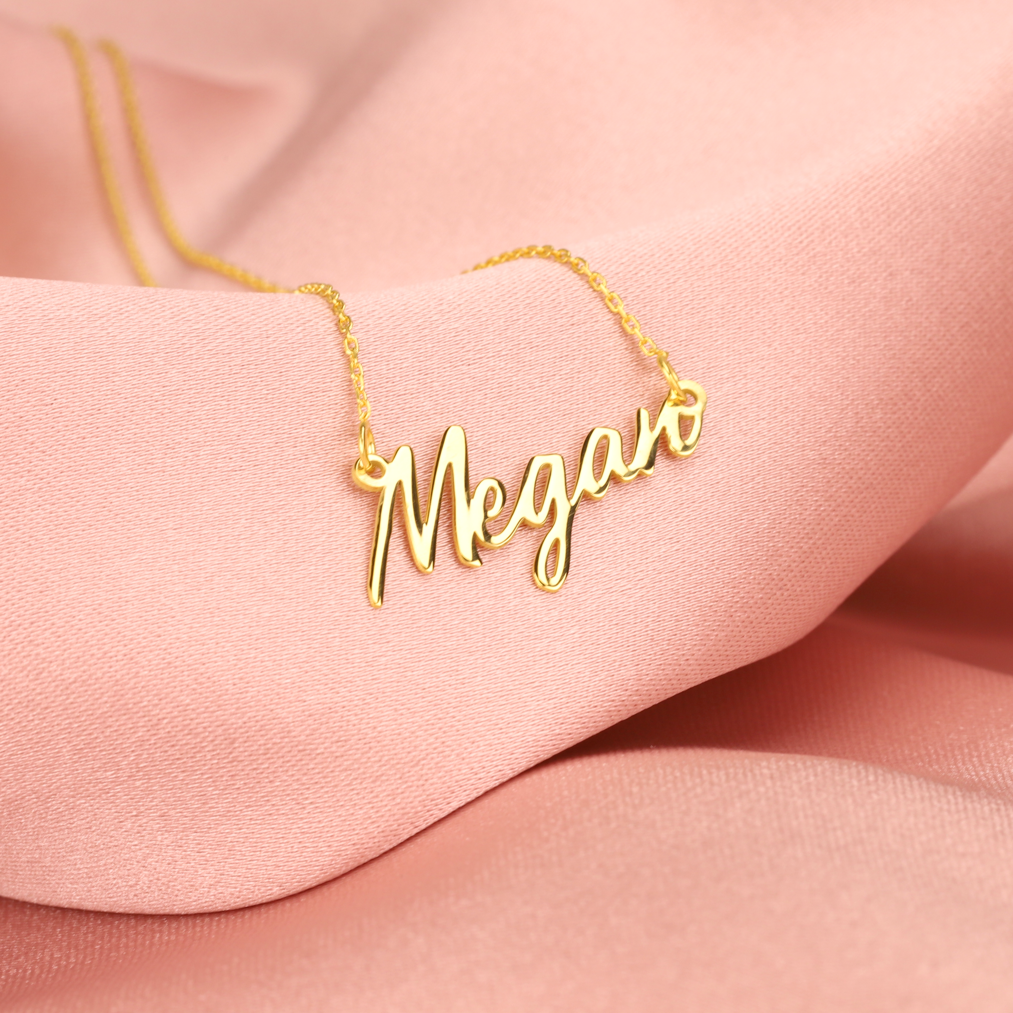Exclusive Piece Personalized Name Custom Necklace 14K Gold