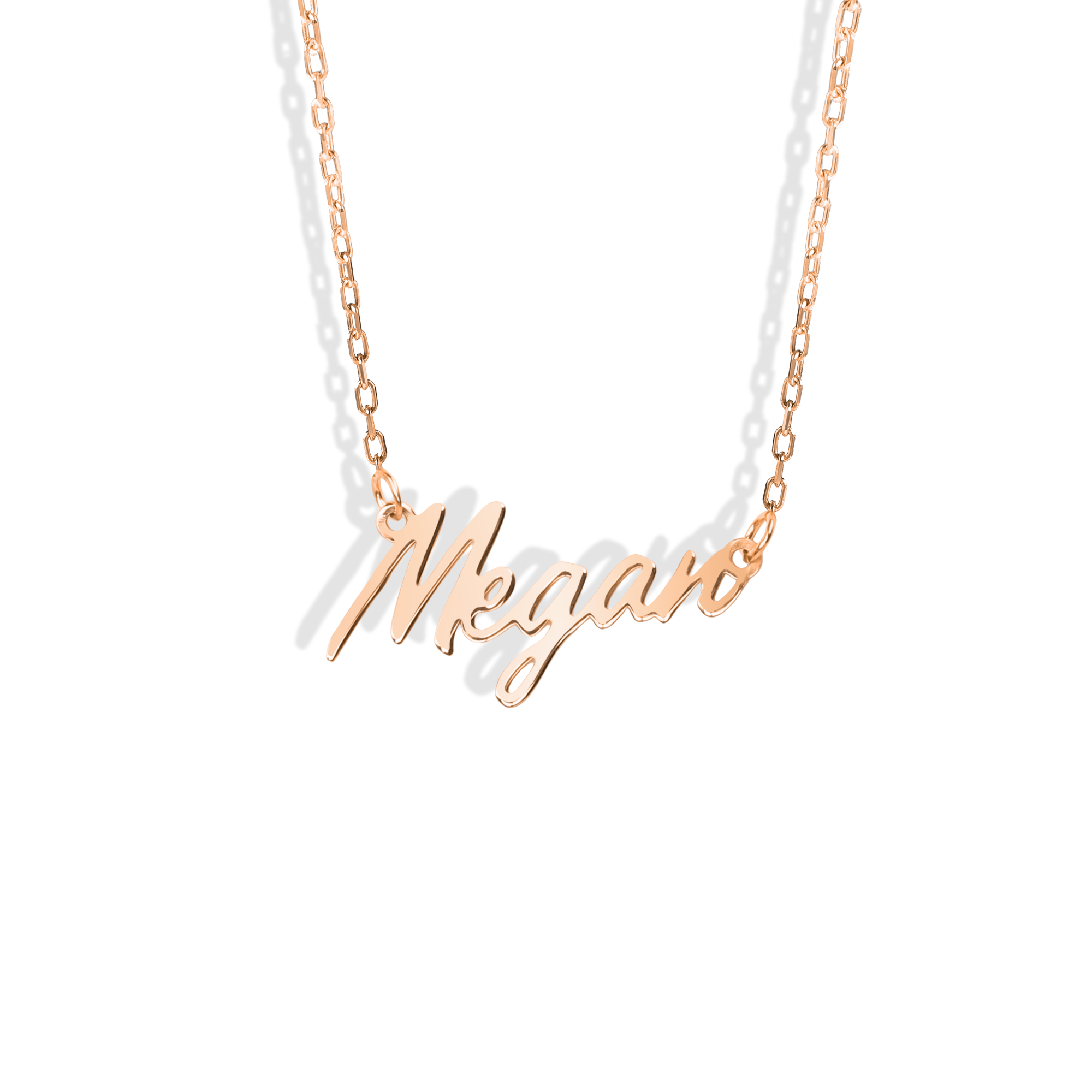 Exclusive Piece Personalized Name Custom Necklace 14K Gold