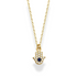 Protective Eye Hamsa Diamond Necklace 14K Gold