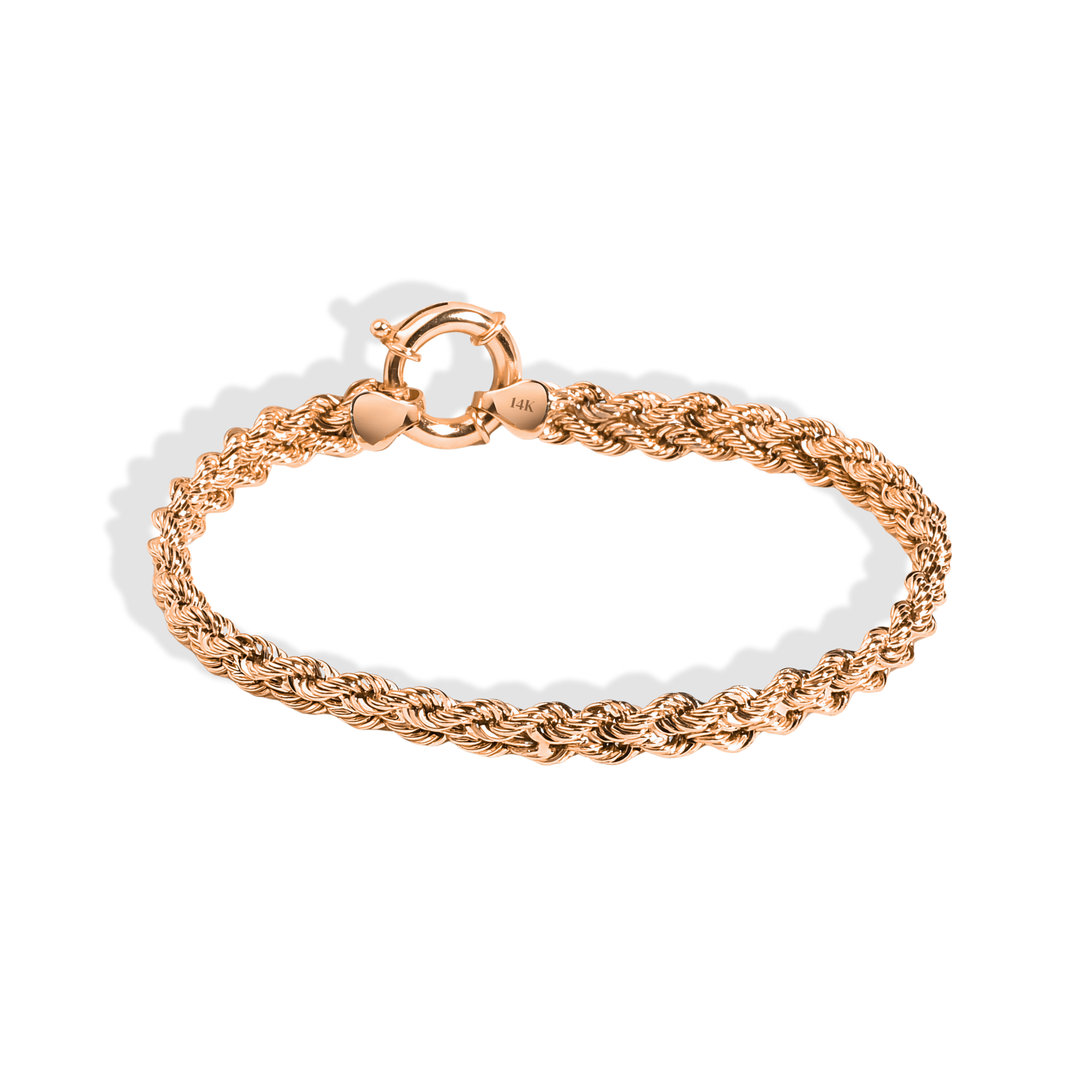 Rope Chain Bracelet 14K Gold
