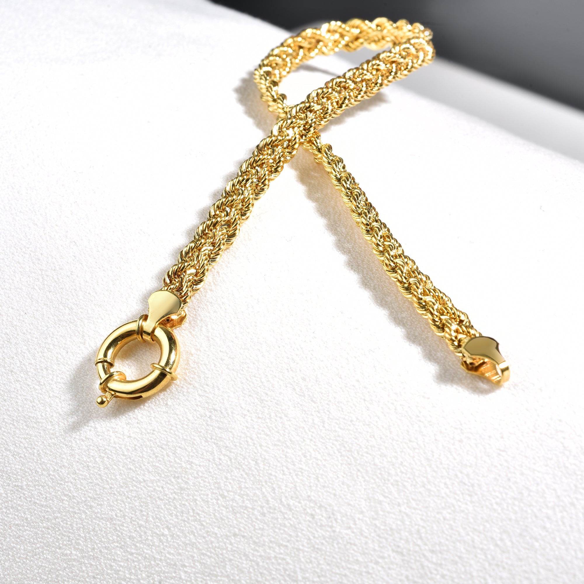 Rope Chain Bracelet 14K Gold