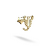 Scorpion Flatback Ear Piercing 14K Gold