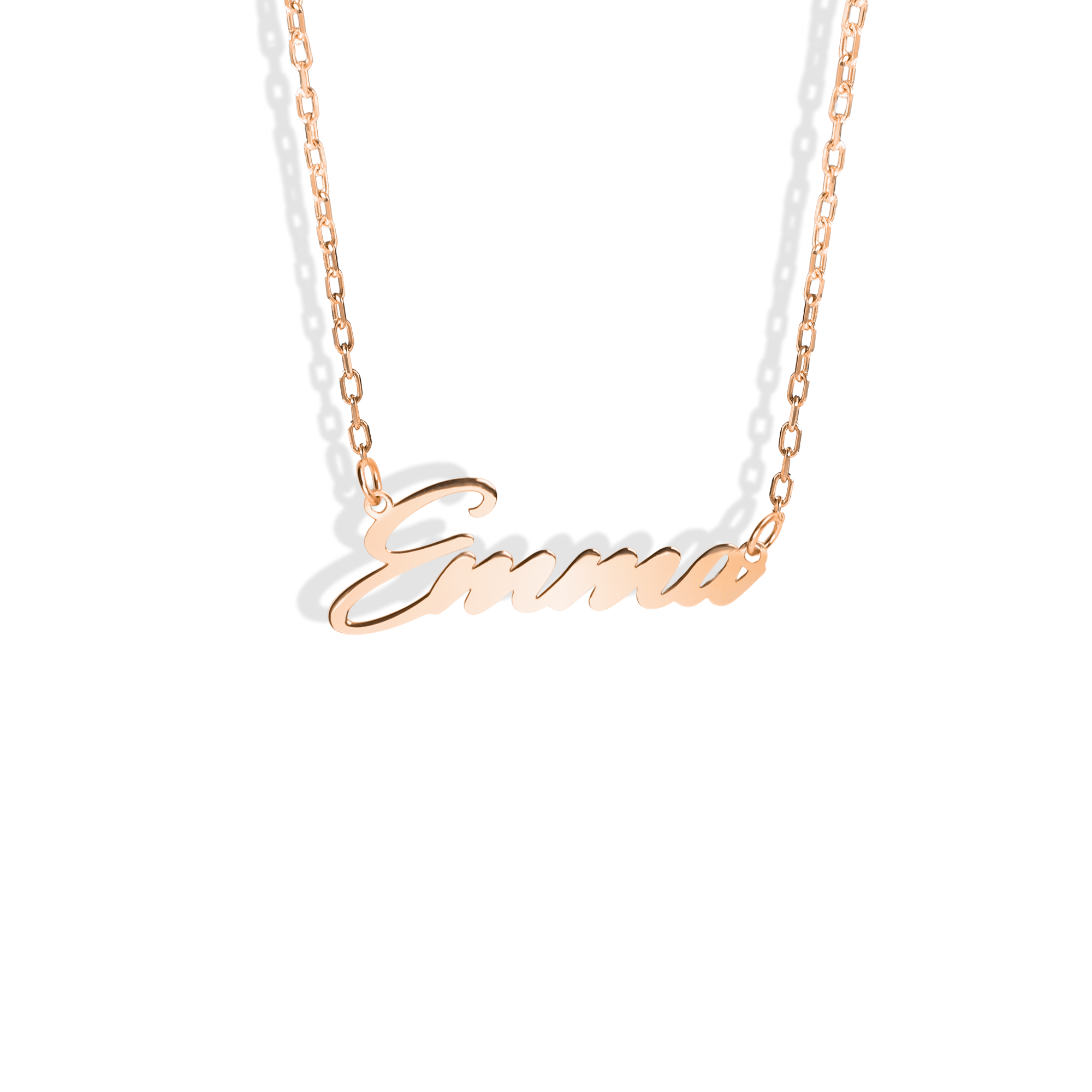 Signature Personalized Custom Name Necklace 14K Gold