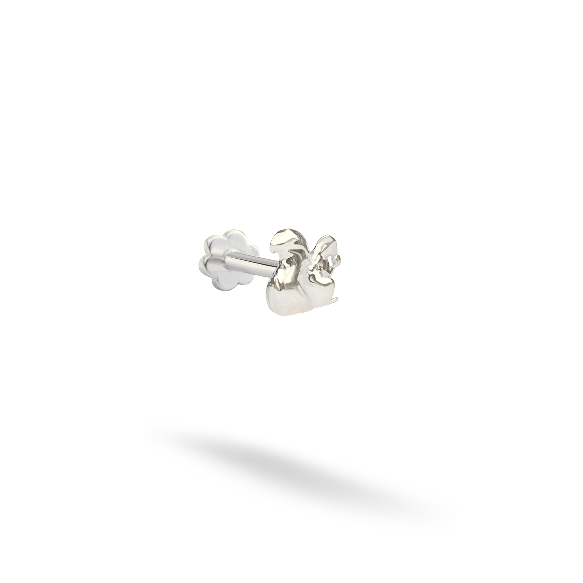 Squirrel Flatback Ear Piercing 14K Gold