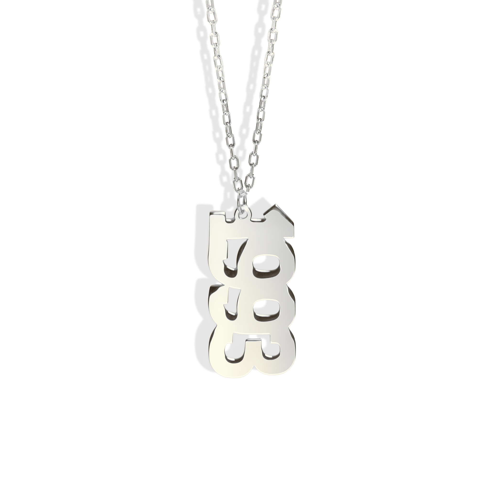 Stacked Year Custom Personalized Date Necklace 14K Gold