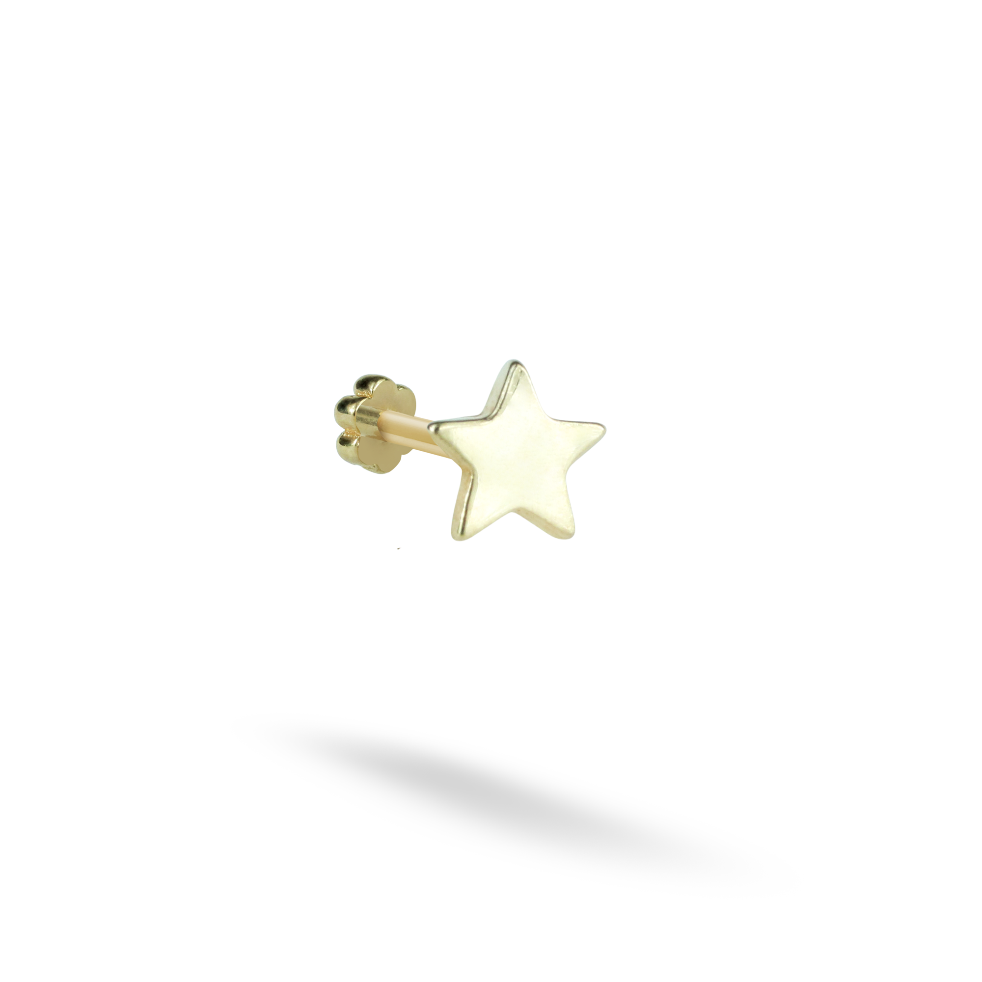 Star Flatback Ear Piercing 14K Gold
Rich text editor
