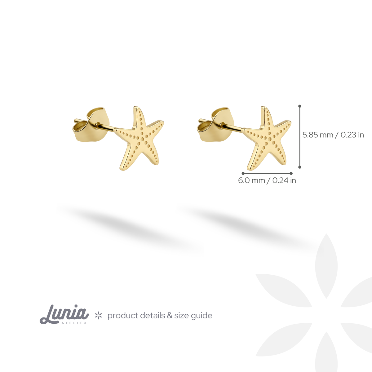 The illustrated scale records 6 mm across and 5.853 mm vertically. The reference clarifies how the motif will cover the lobe