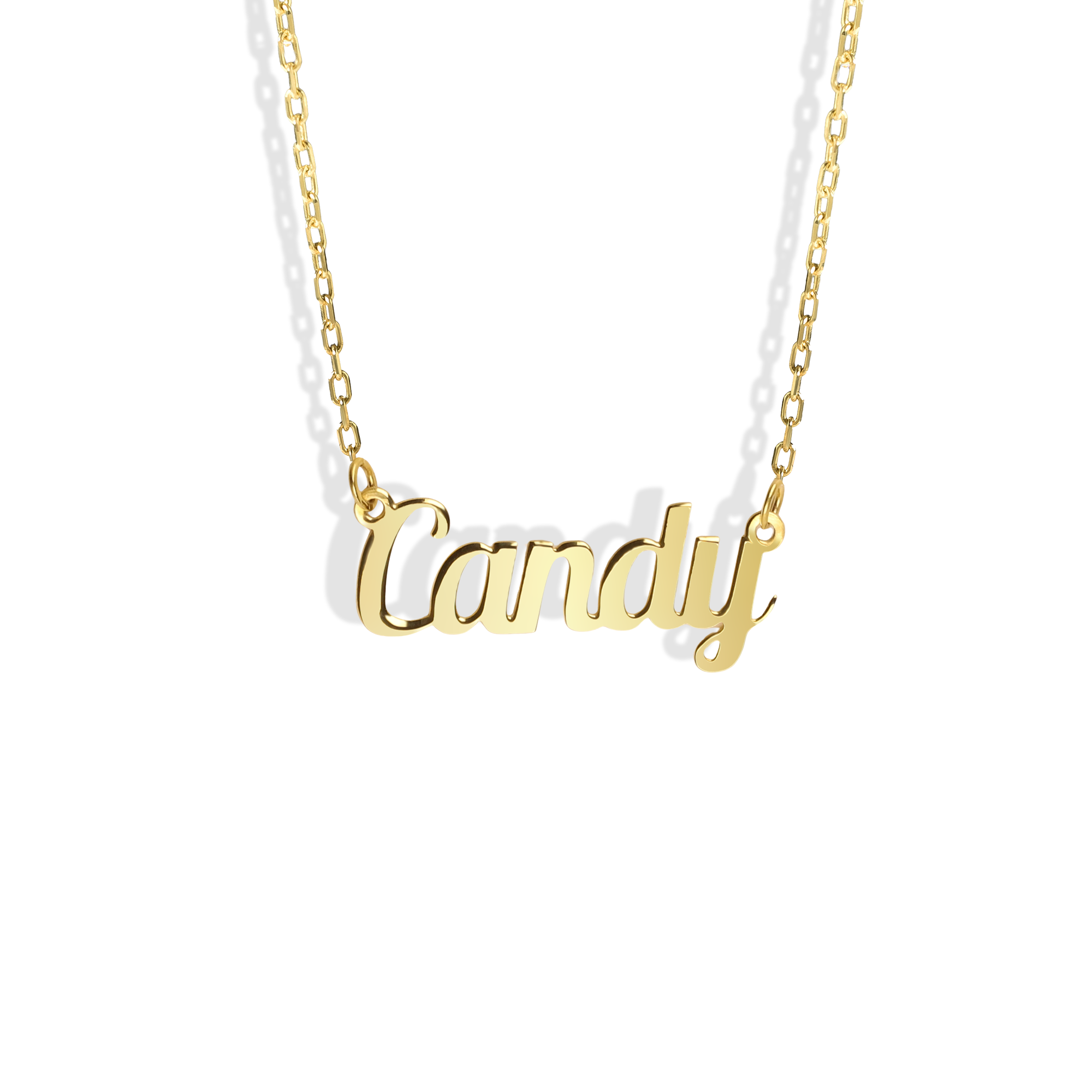 Custom 14K Gold Name Necklace – Personalized Style