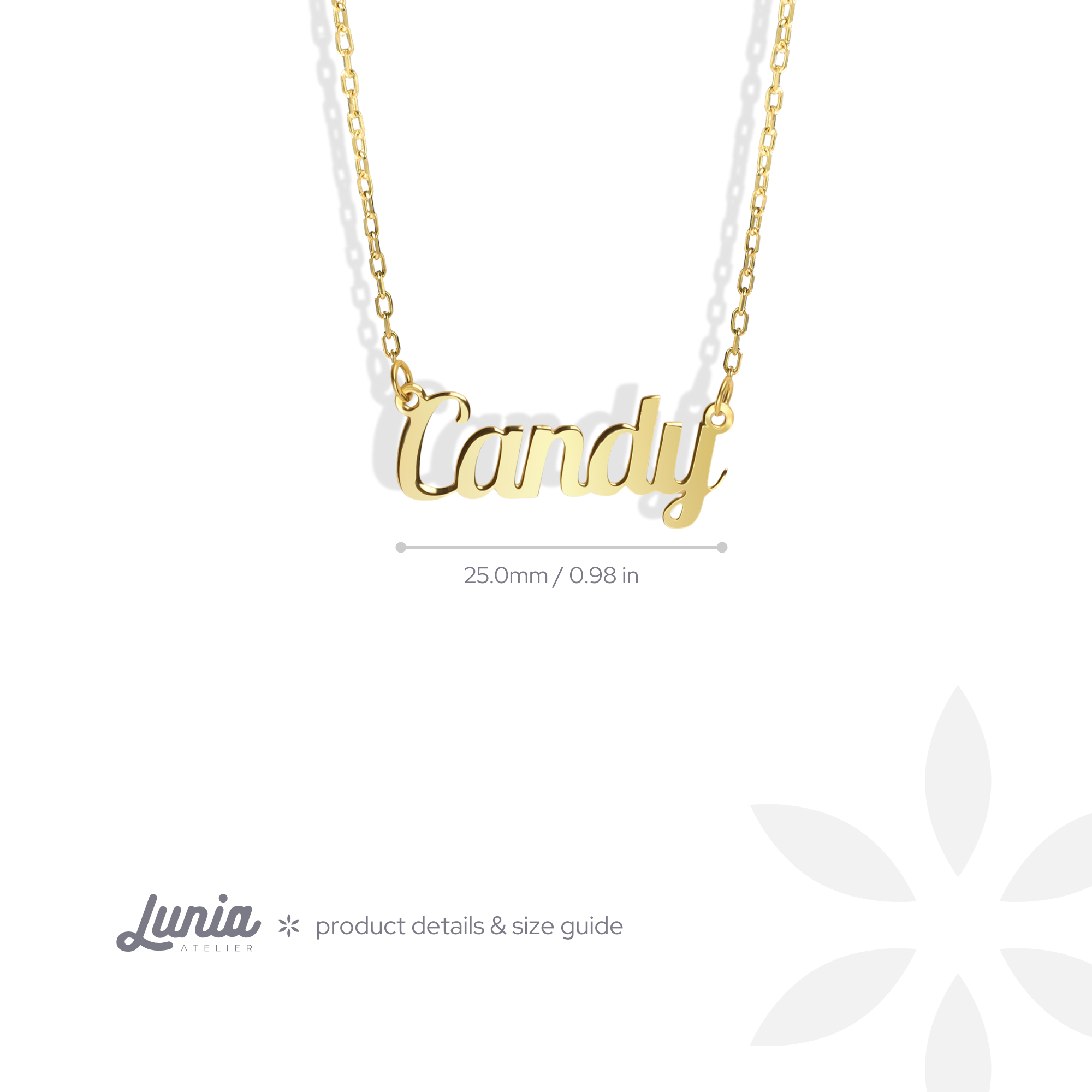 Style Personalized Name Custom Necklace 14K Gold