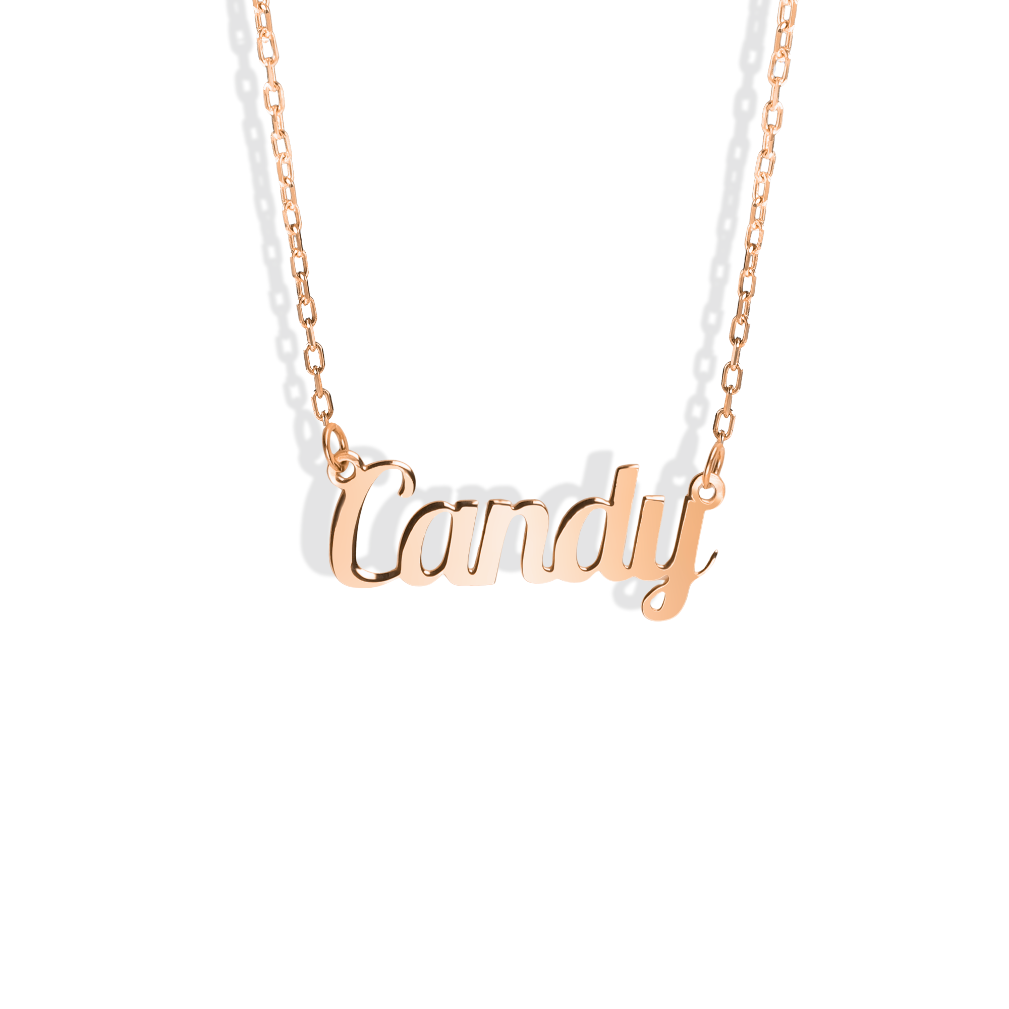 Style Personalized Name Custom Necklace 14K Gold