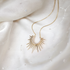 Sunburst Light Necklace 14K Gold