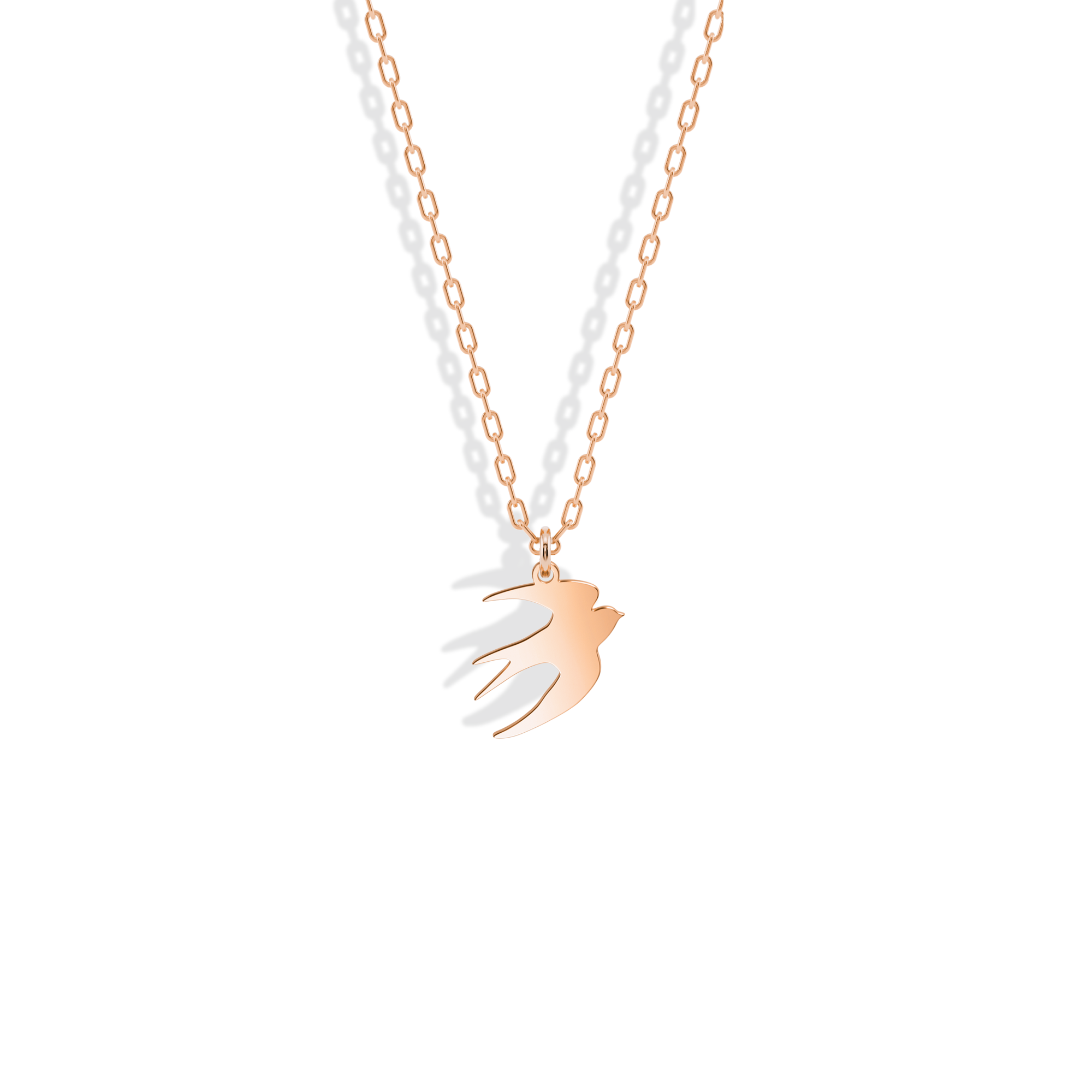 Swallow Pendant Necklace 14K Gold / Silver