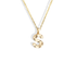 Personalized Textured Letter Necklace in 14K Gold