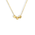 14K Gold Necklace with Three Dorika Beads