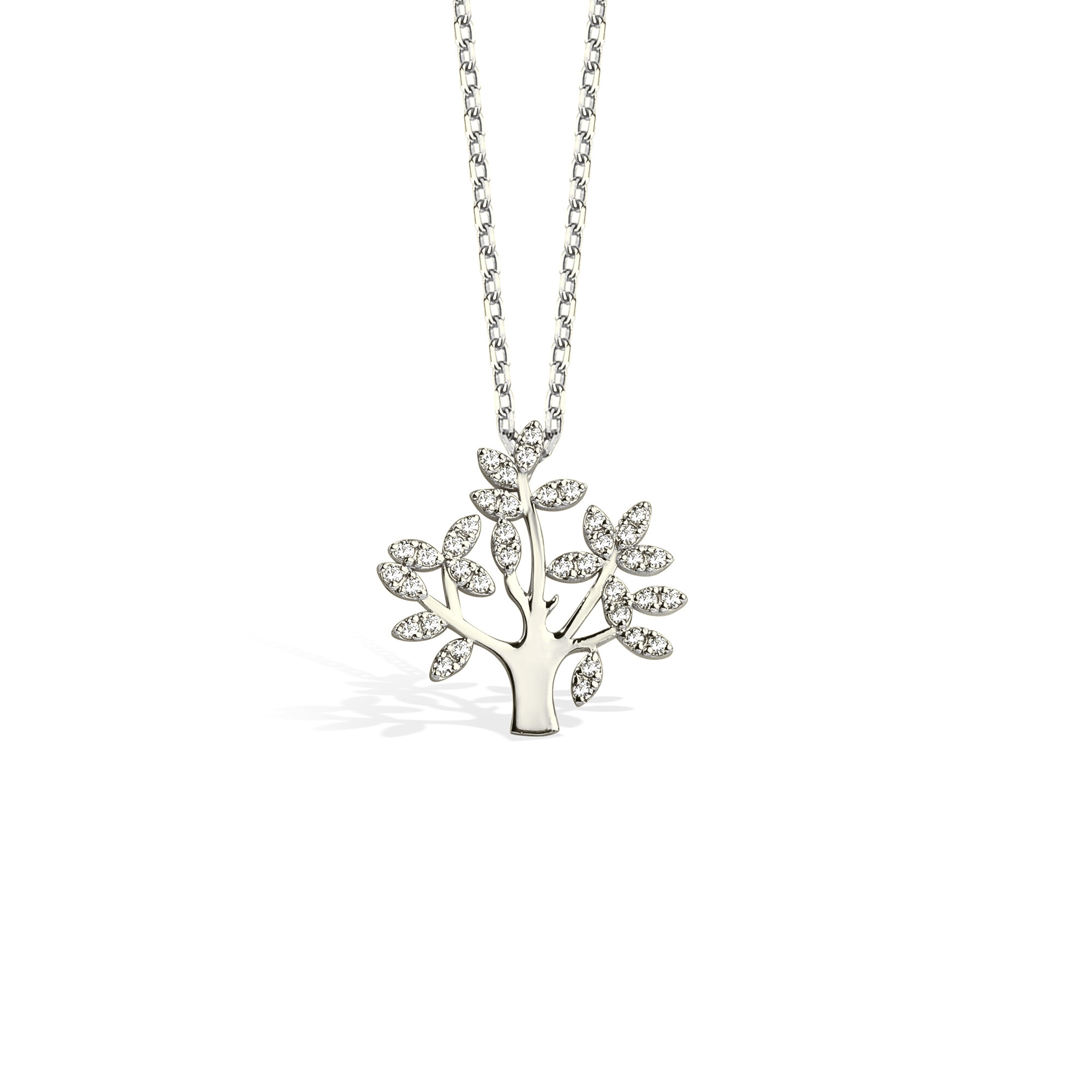 Tree of life Diamond Necklace 14K Gold