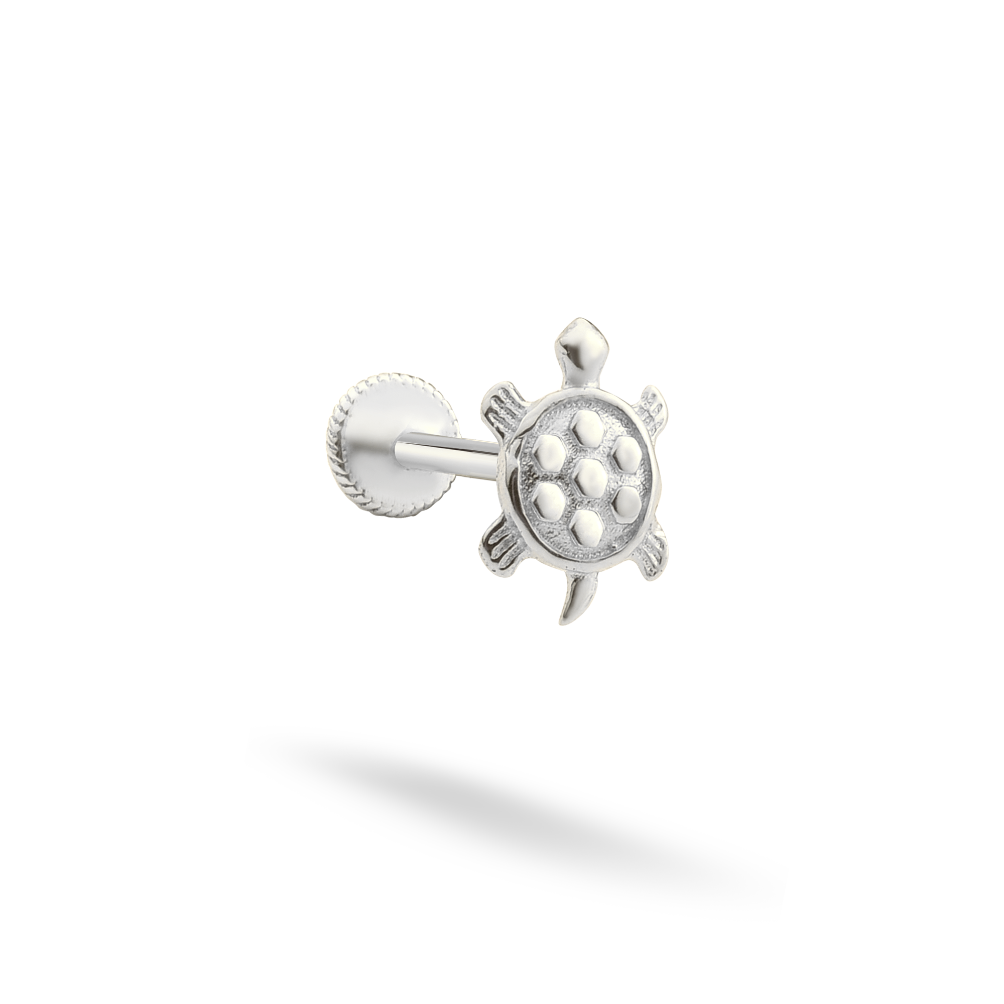 Turtle Flatback Ear Piercing 14K Gold