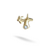 Unicorn Flatback Ear Piercing 14K Gold