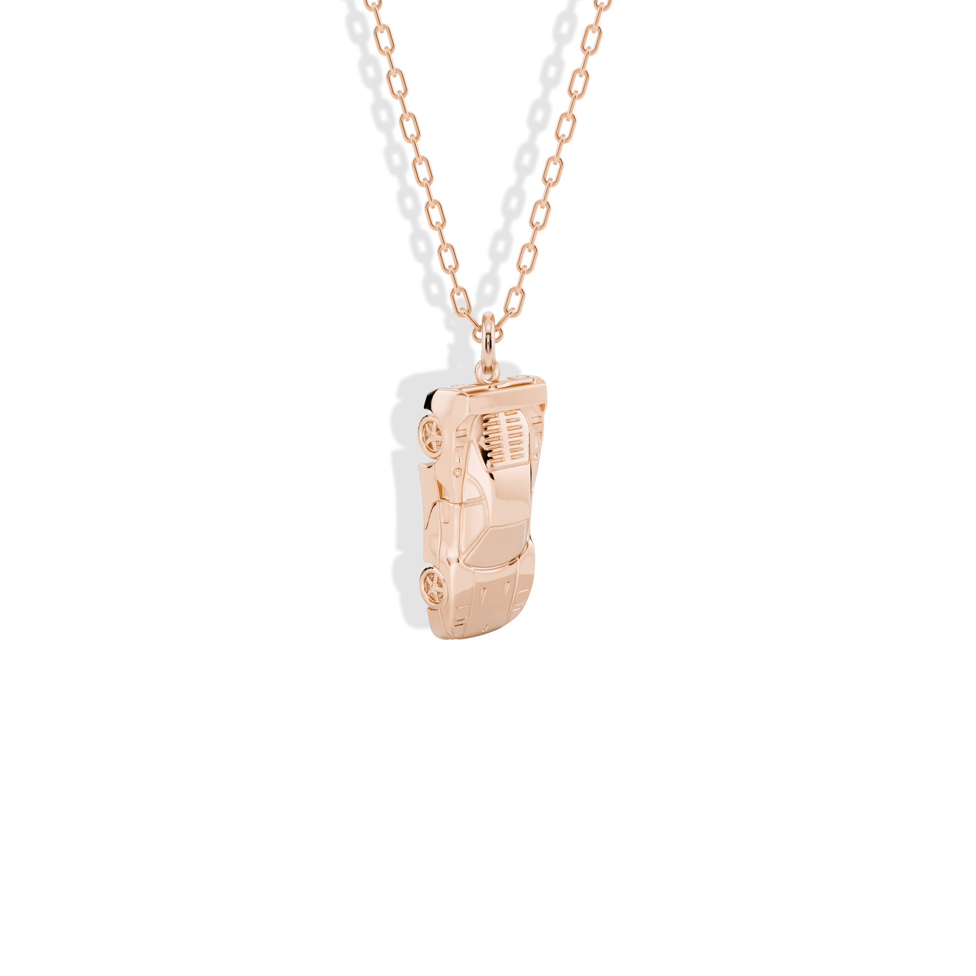 V12 Supercar Diecast Model Car Necklace 14K Gold / Silver