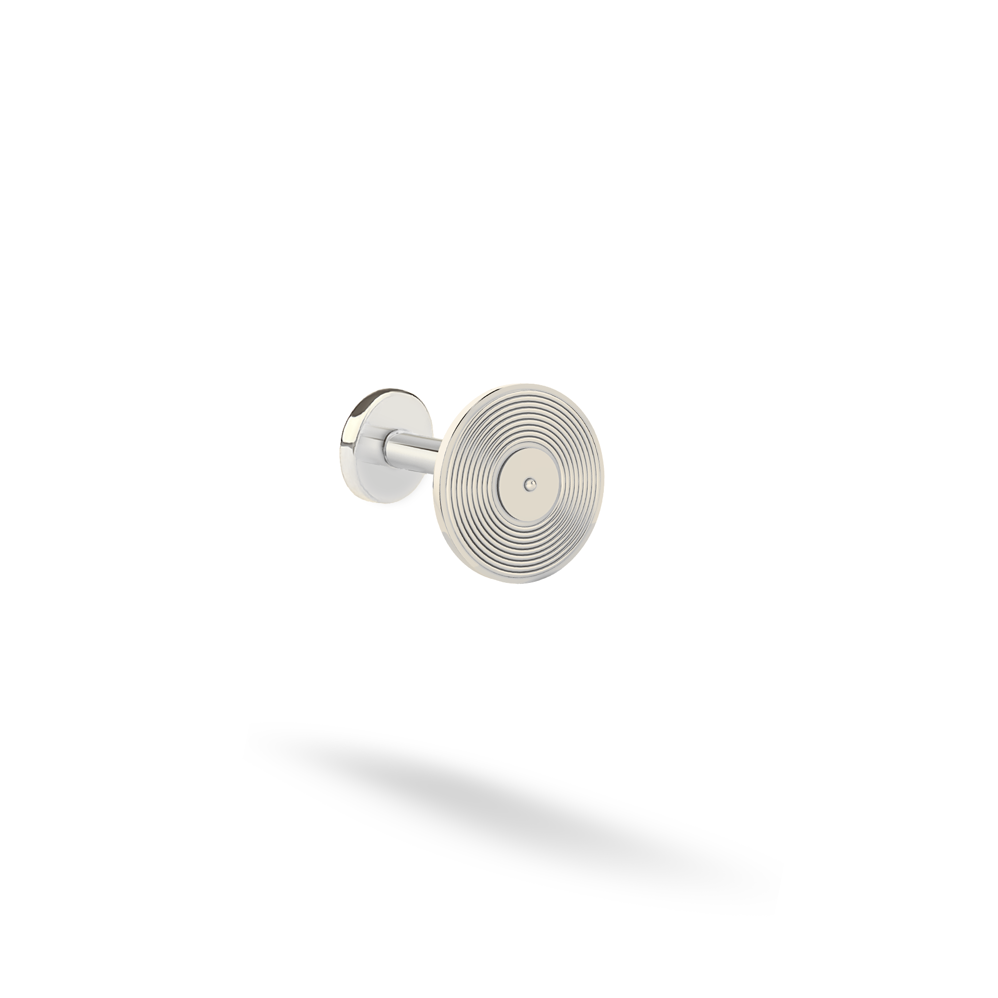 Vinyl record Album Music Flatback Ear Piercing 14K Gold / Silver