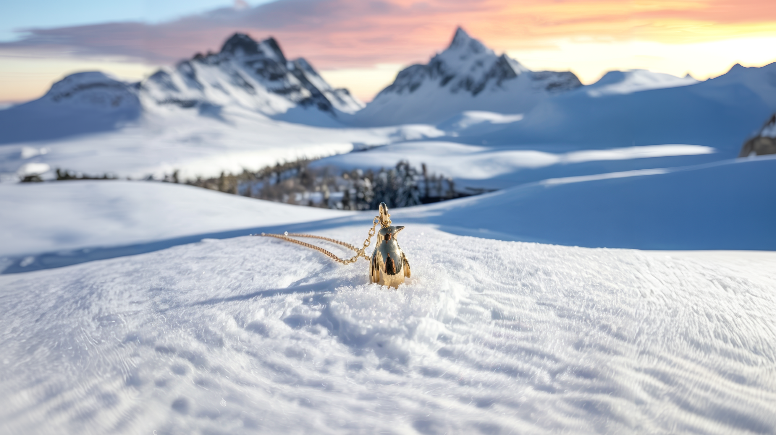 nihilist but why penguin necklace trending minimalist jewelry in gold and silver