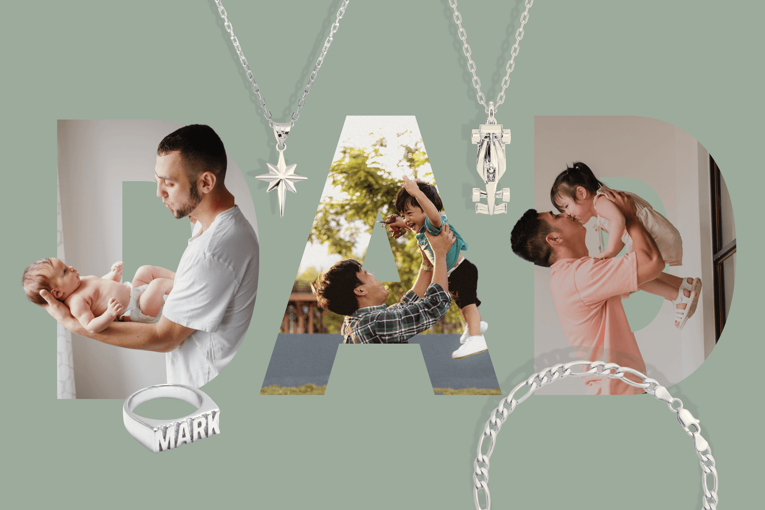 Gold jewelry gift ideas for fathers by Lunia Atelier