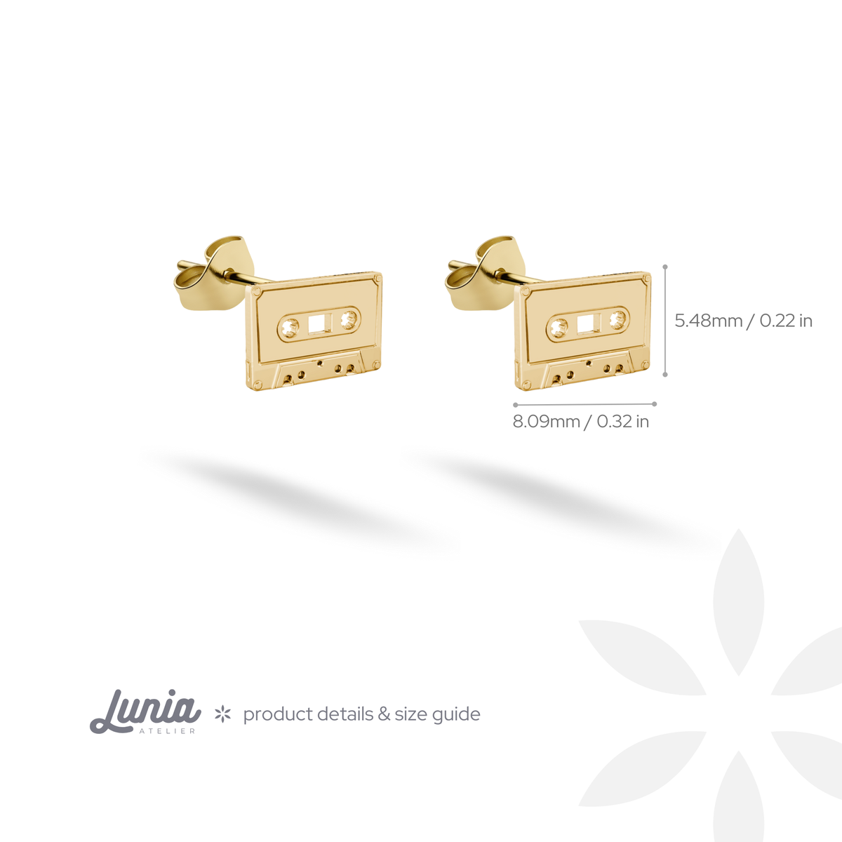 Product diagram labels the tape front as 8.09 mm wide and 5.48 mm high