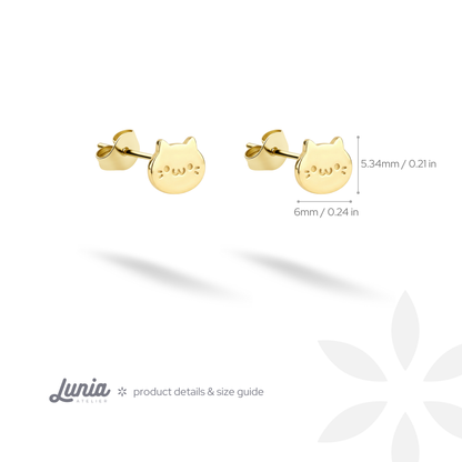 The kitten silhouette spans 6.0 mm horizontally and rises 5.341 mm in the dimension diagram