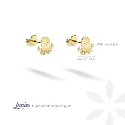 Six millimetres from side to side and 5.796 mm high: scale reference for the octopus design