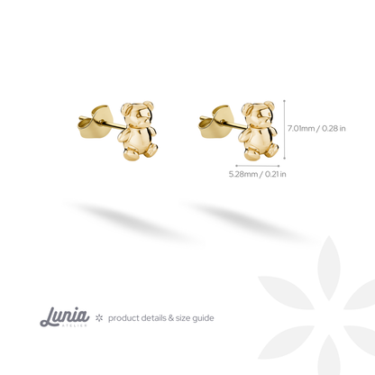 Seated bear measurements read 5.28 mm wide and 7.01 mm high on the product guide