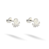 Nautical octopus studs shown in mirror-bright 14K white gold