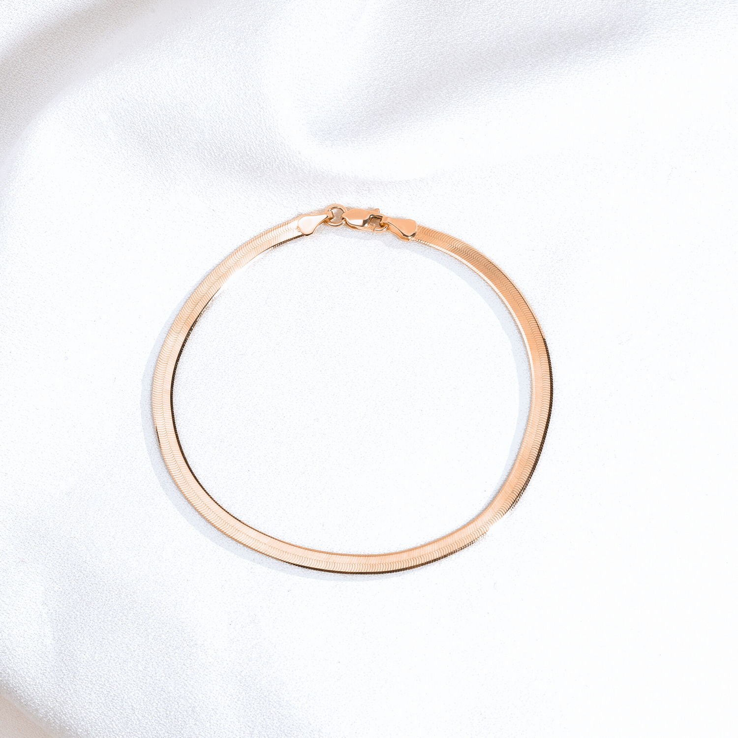 Shining Wave Chain Bracelet 14K Gold