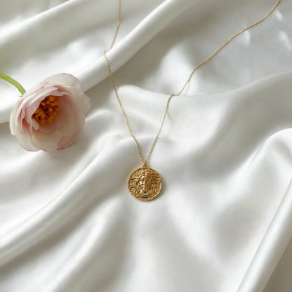 Medusa Pendant Necklace 14K Gold / Silver