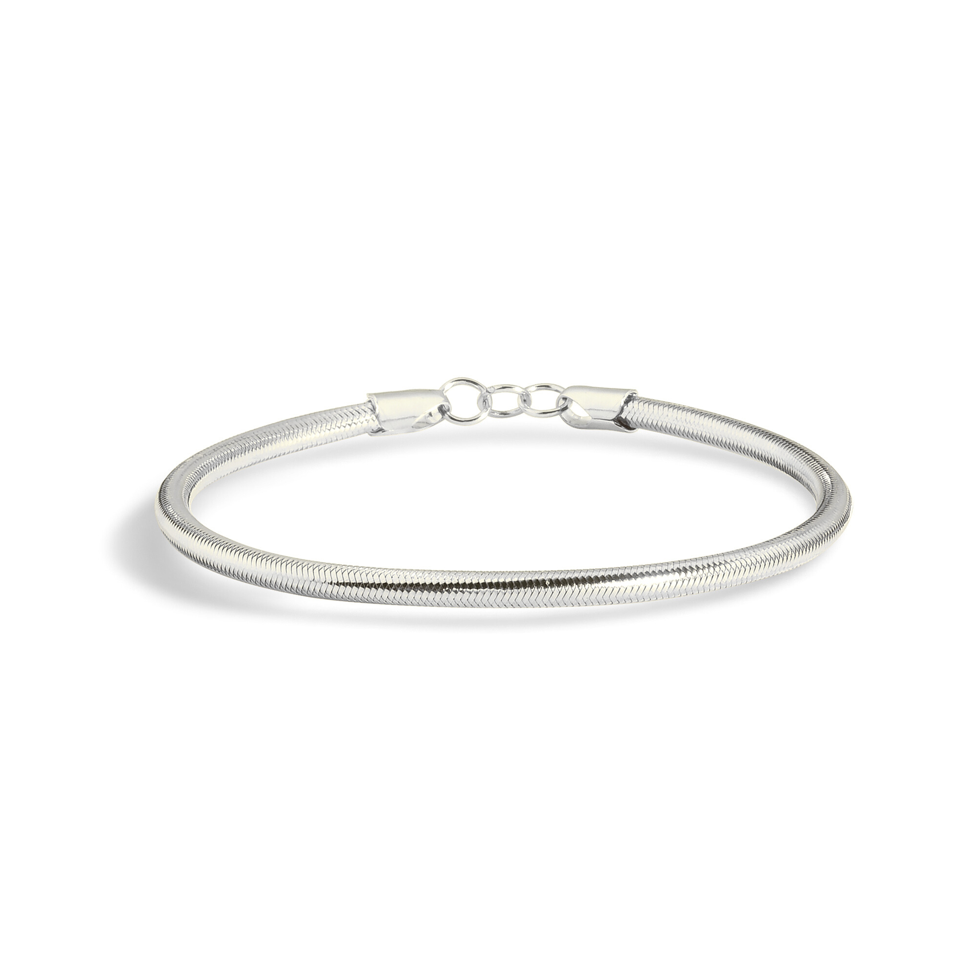 Herringbone Chain Bracelet 14K Gold