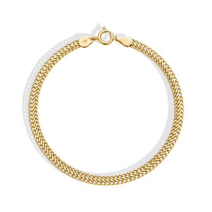 Vienna Woven Chain Bracelet 14K Gold