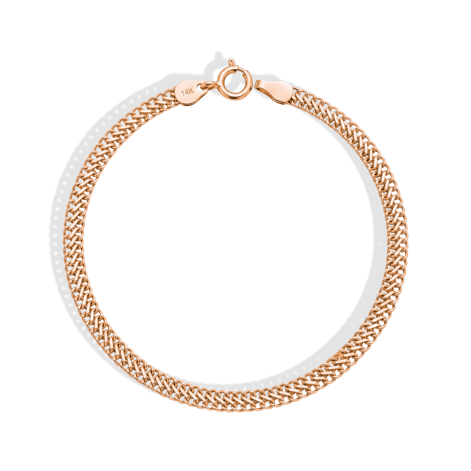 Vienna Woven Chain Bracelet 14K Gold