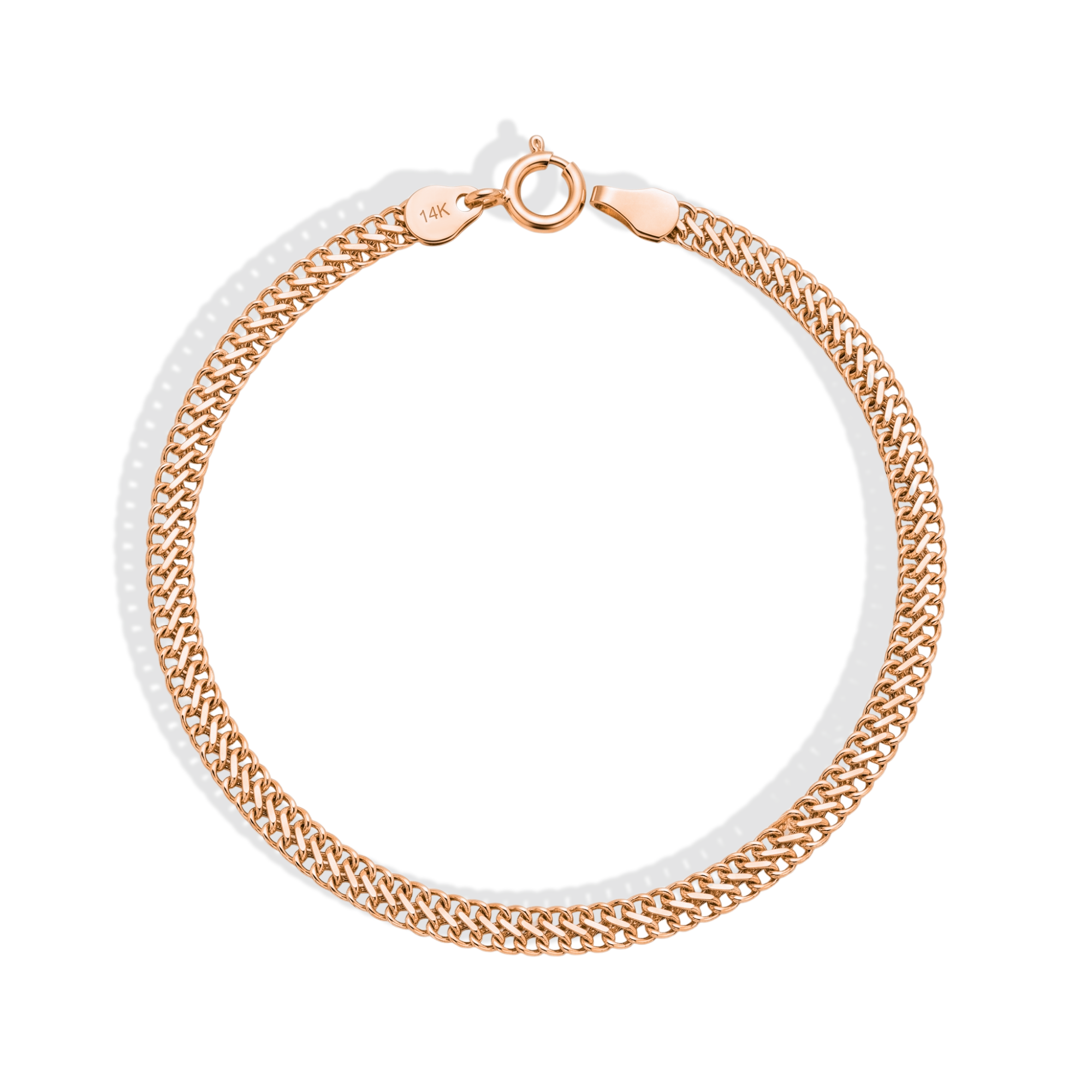 Vienna Woven Chain Bracelet 14K Gold
