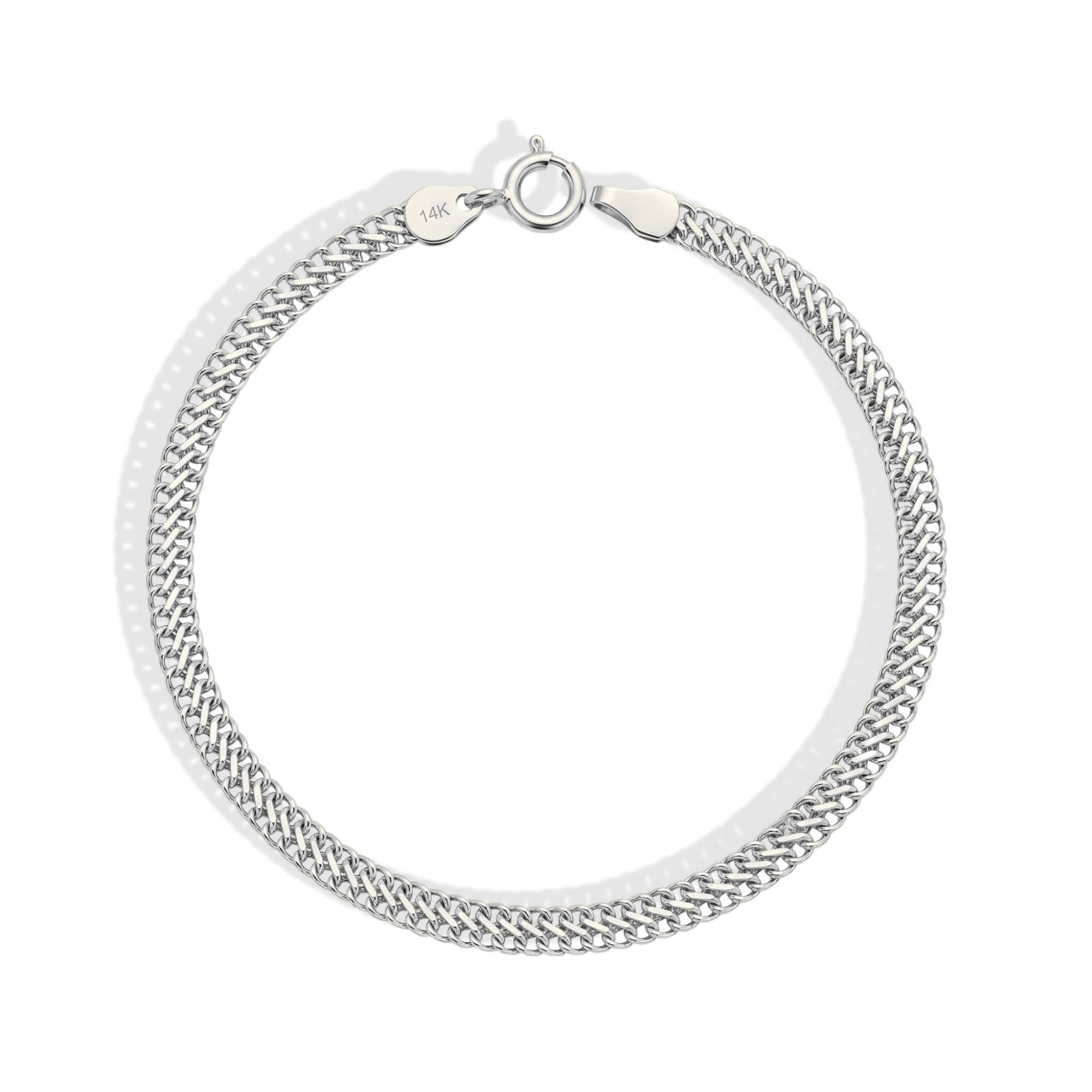 Vienna Woven Chain Bracelet 14K Gold