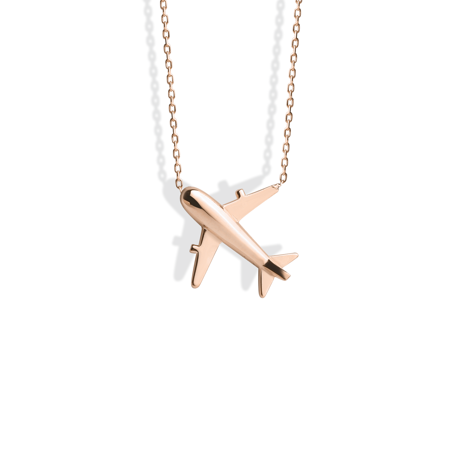 Aeroplane Necklace 14K Gold / Silver