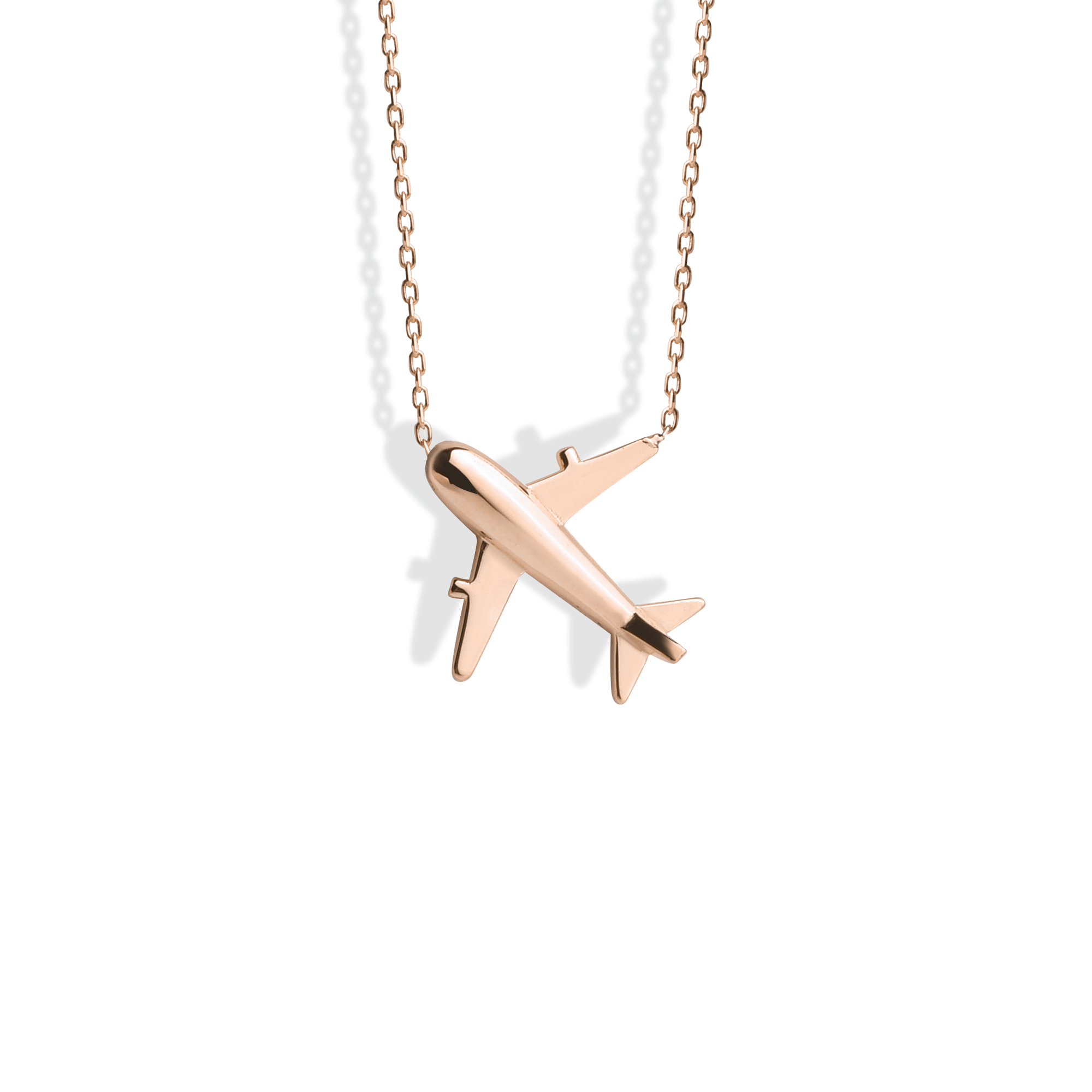 Aeroplane Necklace 14K Gold / Silver