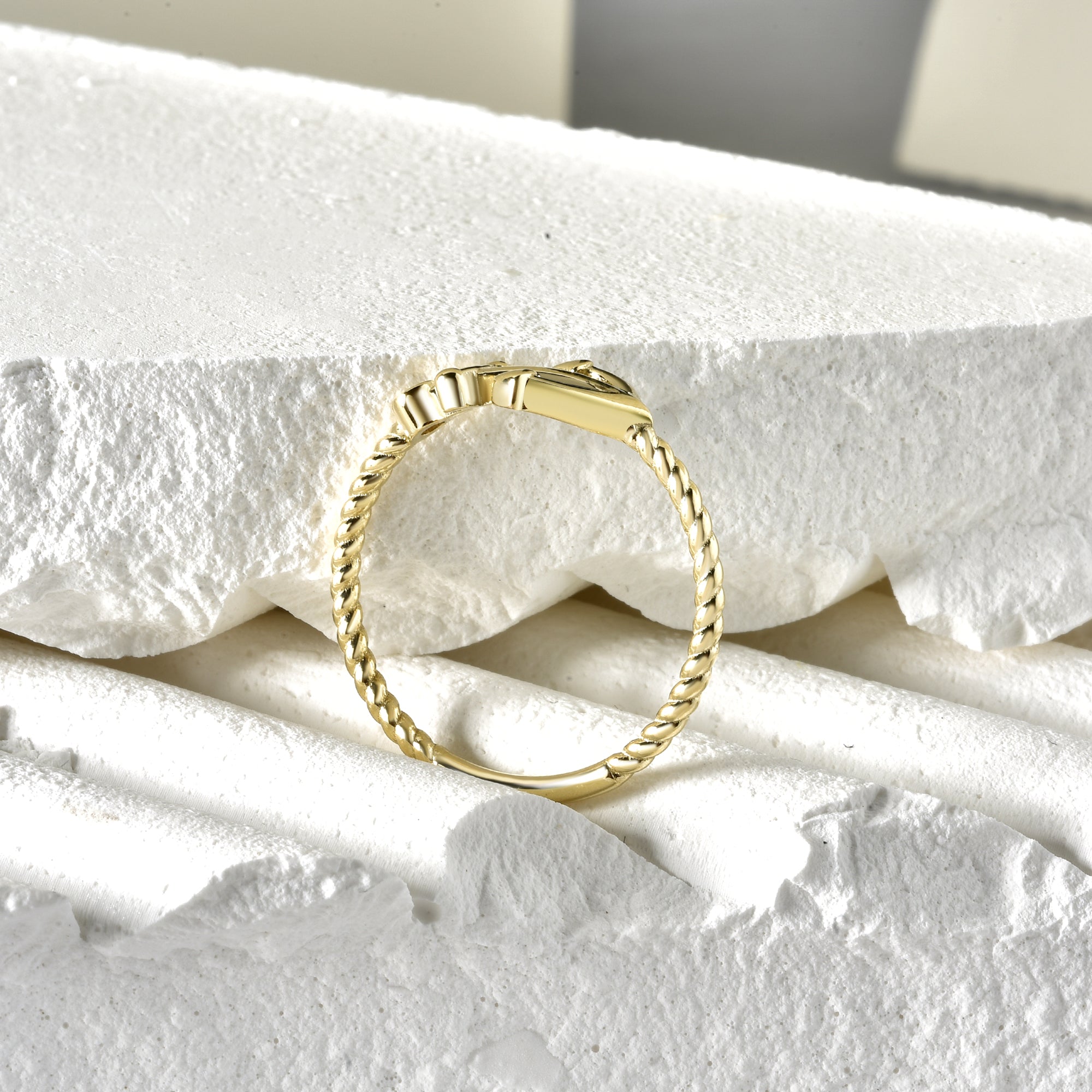 Anchor Ring 14K Gold