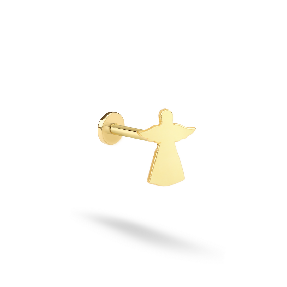 Angel Flatback Ear Piercing 14K Gold