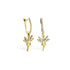 Angel Girl Dangling Diamond Earrings 14K Gold