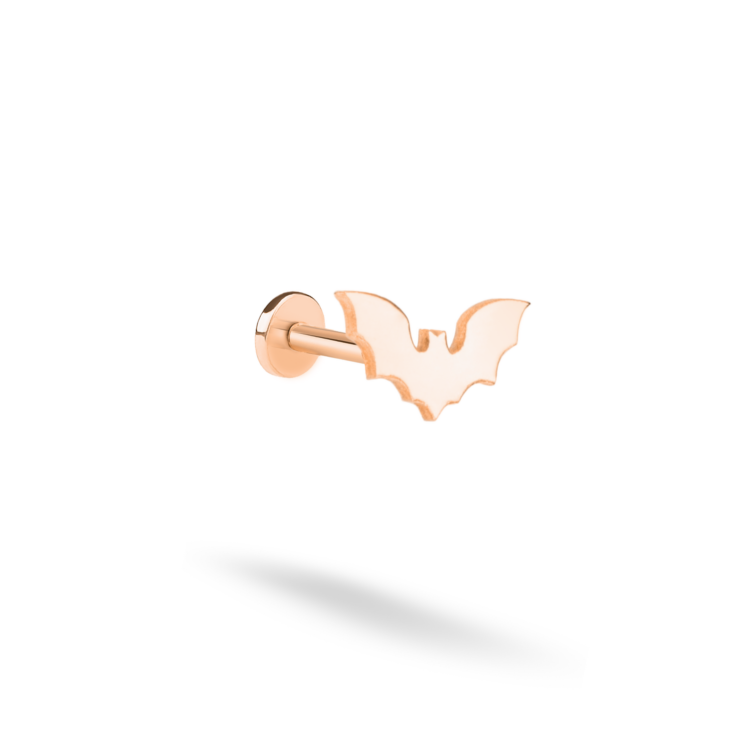 Bat Flatback Ear Piercing 14K Gold