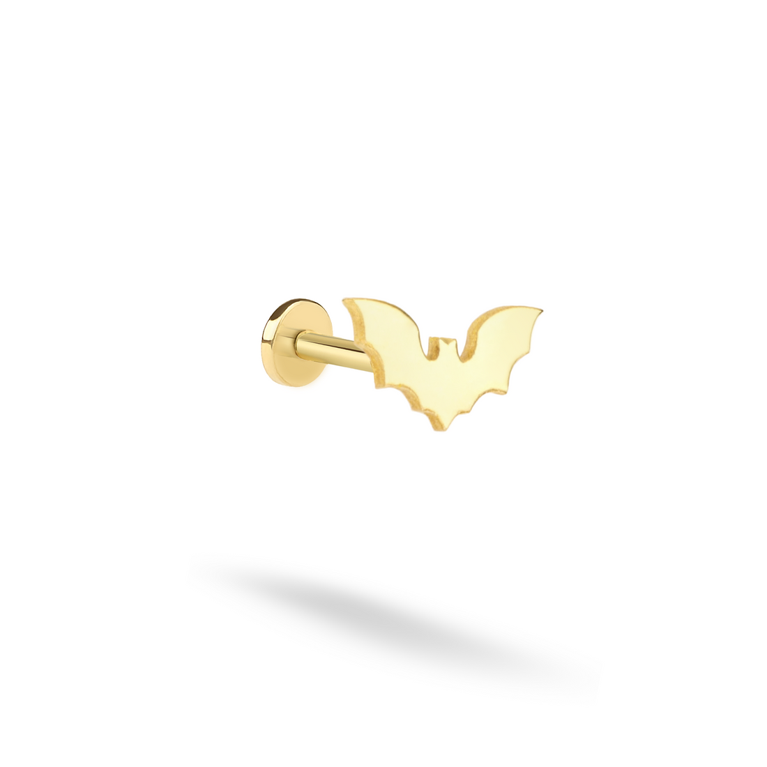 Bat Flatback Ear Piercing 14K Gold