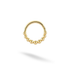 Beaded Hoop Ear Piercing 14K Gold