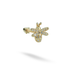 Bee Flatback Ear Piercing 14K Gold with CZ Stone
