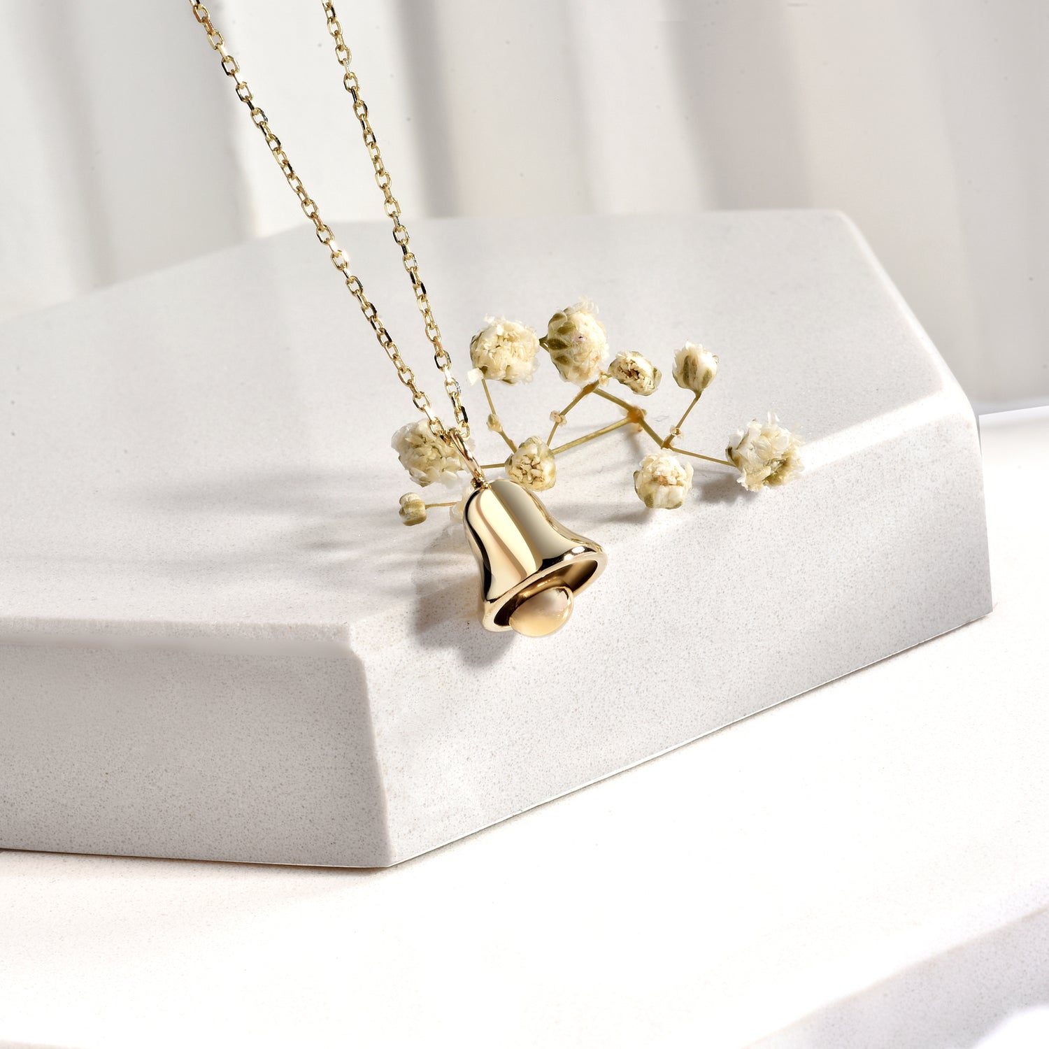 Bell Ringing Necklace 14K Gold